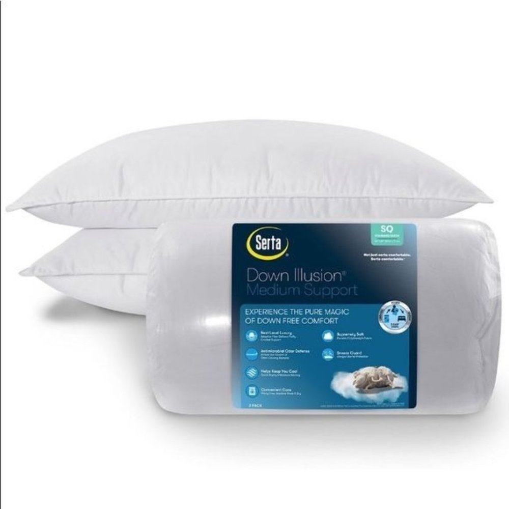 Serta Down Illusion Medium DensityPillow 2-Pack - Jumbo